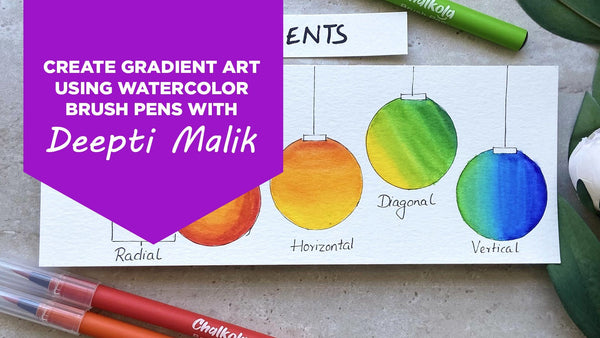How to Draw a Portrait Using Watercolor Brush Pens - Chalkola