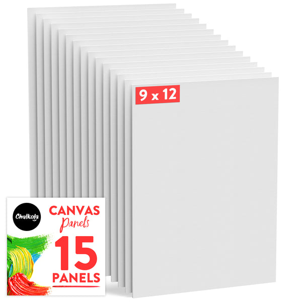 Painting Canvas Panels 9x12 inch 15 Pack