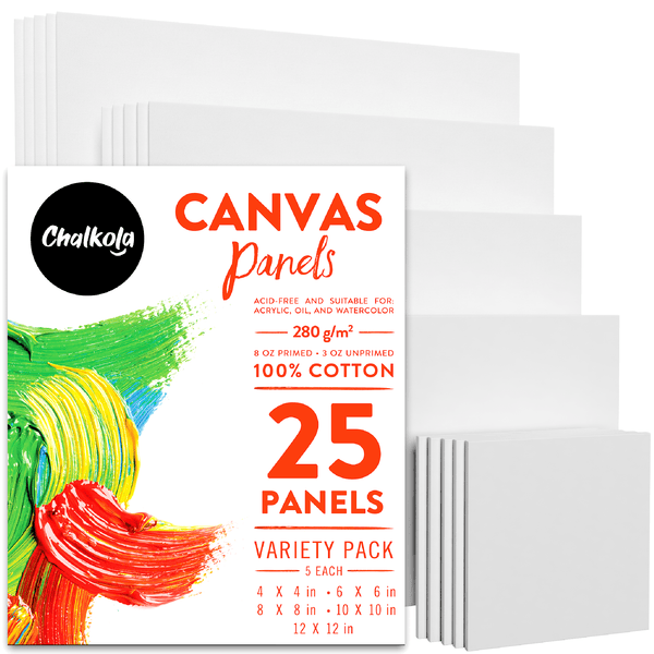 Stretched Canvas, 8 x 10, Pack of 5