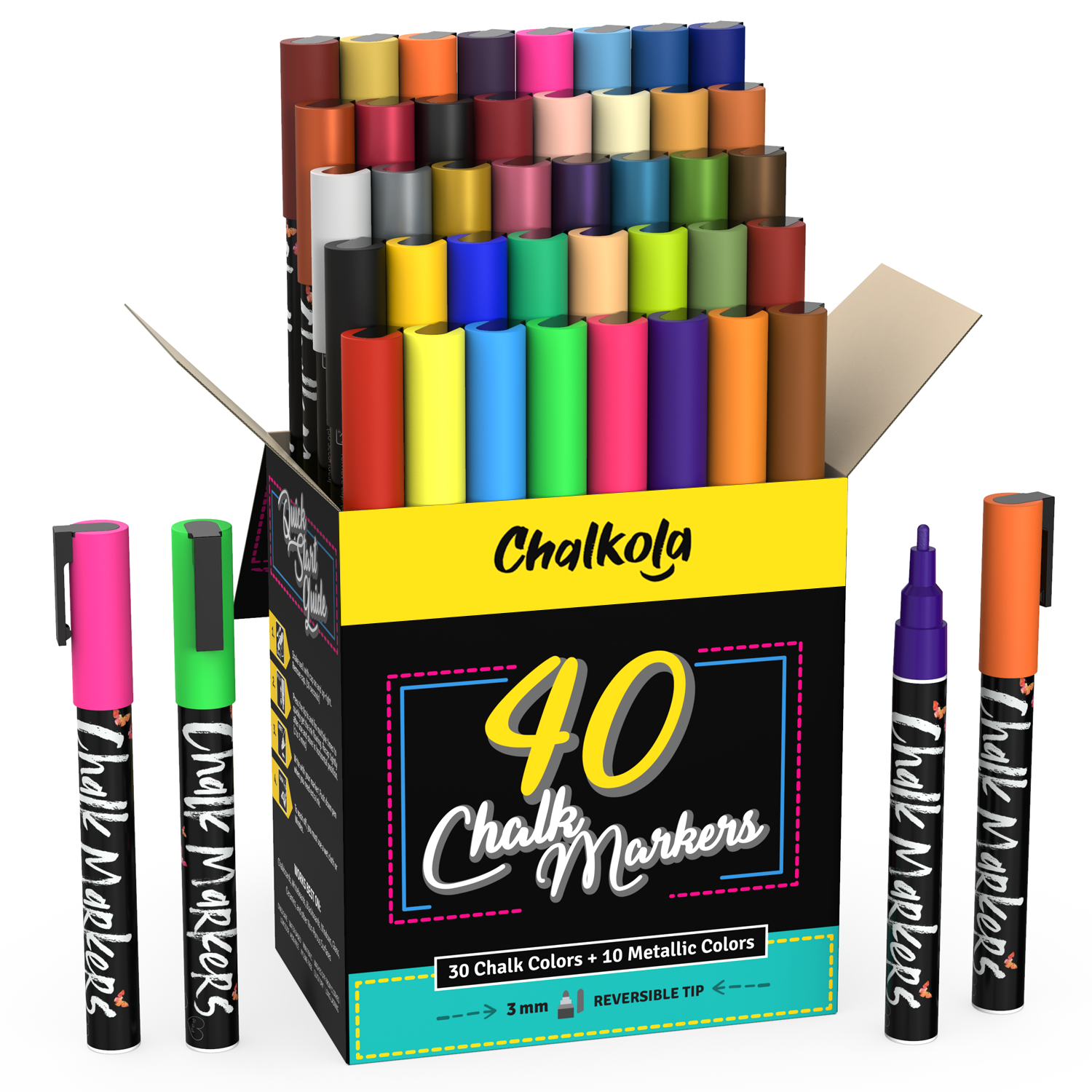 Kreative Kraft Liquid Chalk Markers for Chalkboard Pastel Colors Wet Erase  Pens with 6mm Reversible Tip for Blackboard, Whiteboard, Windows, Glass