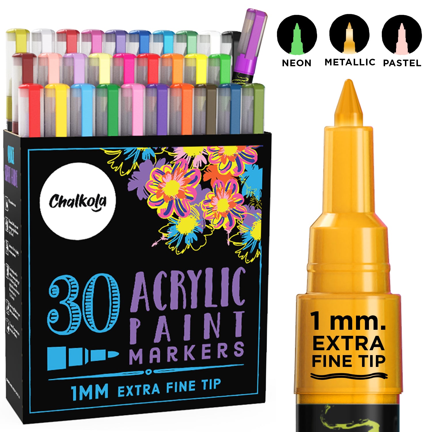 ACRYLIC MARKERS - HIGHLY OPAQUE ON NEARLY ALL SURFACES