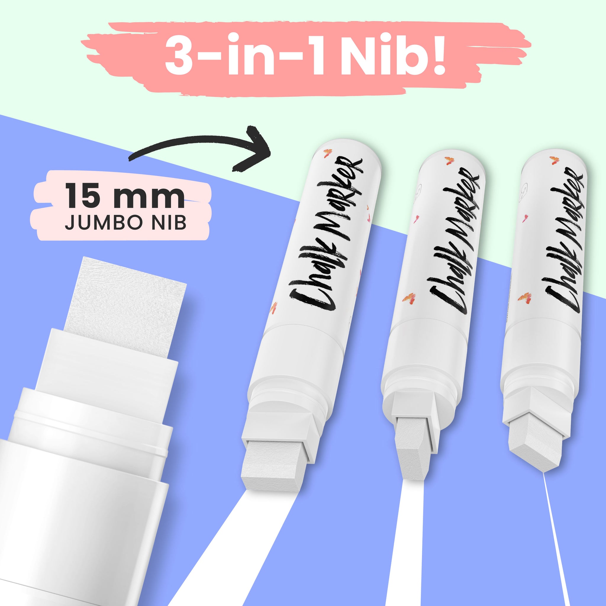 Fine Tip White Chalk Markers - 3mm – Savvy & Sorted