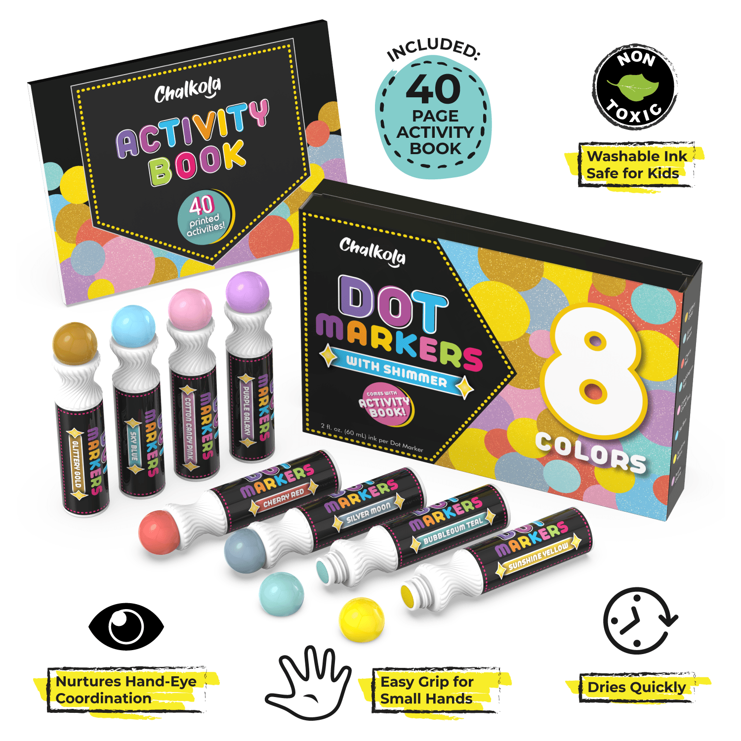 Ultimate Stationery Dot Markers, Dot Markers for Toddlers 1-3, Dot Art, Dot  P