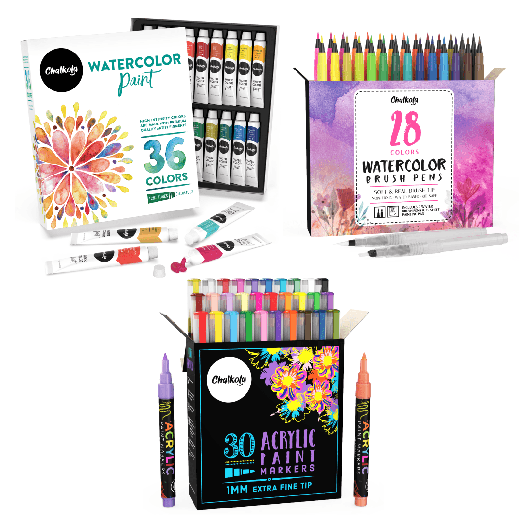 36 Colors Paint Pens Paint Markers Dual Tip, Premium Acrylic Paint