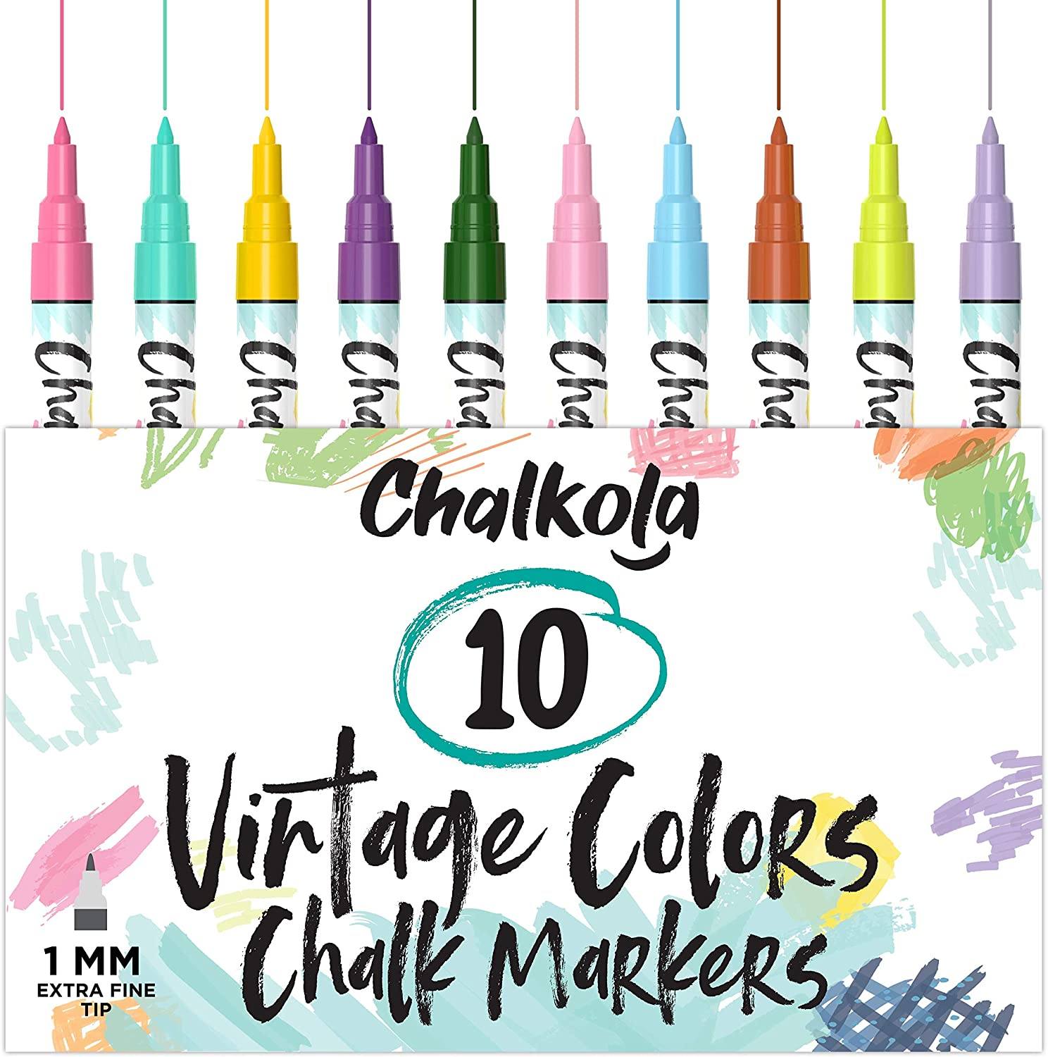 Vintage Color Liquid Chalk Markers - Pack of 10