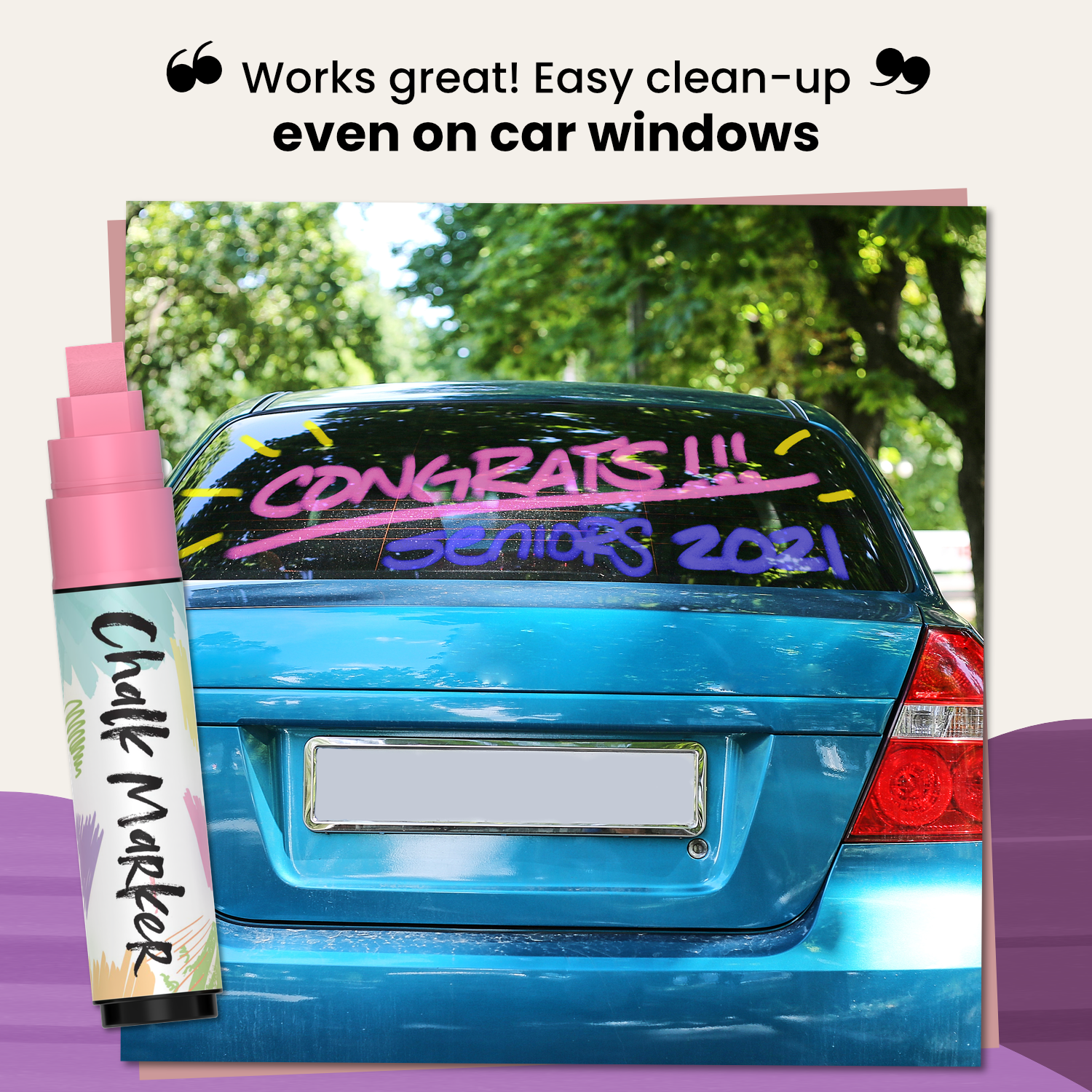 Removing chalk marker from car paint #cardetailing #satisfying #badkids  #ilovedetailing 