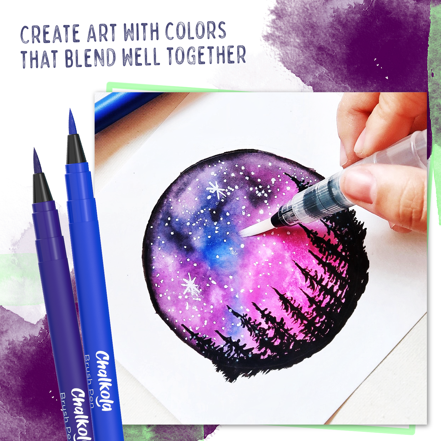 How to Use Watercolor Brush Pens - Chalkola - Chalkola Art Supply