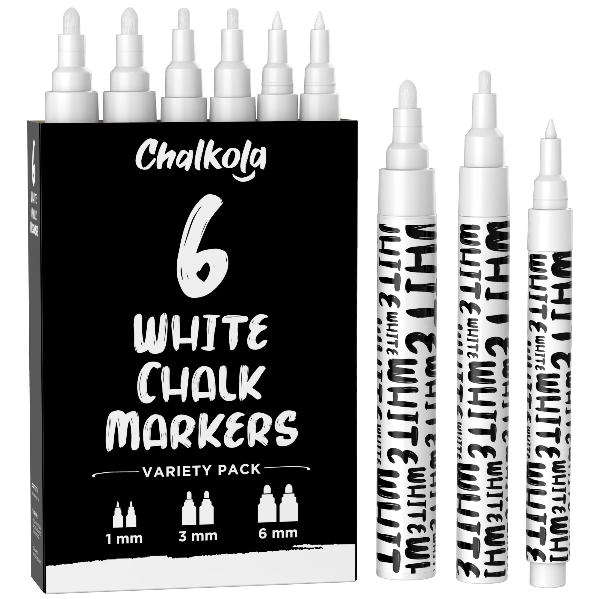 Voilamart Chalk Markers - Pack of 8 Erasable Liquid Pens, Upgrade