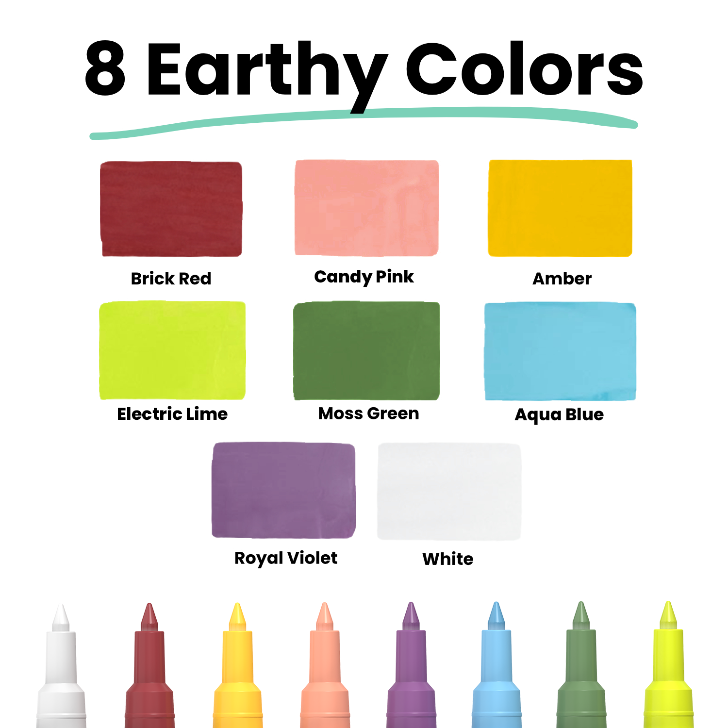  Omoni Extra Fine Tip Liquid Chalk Markers Pens 5 Pack