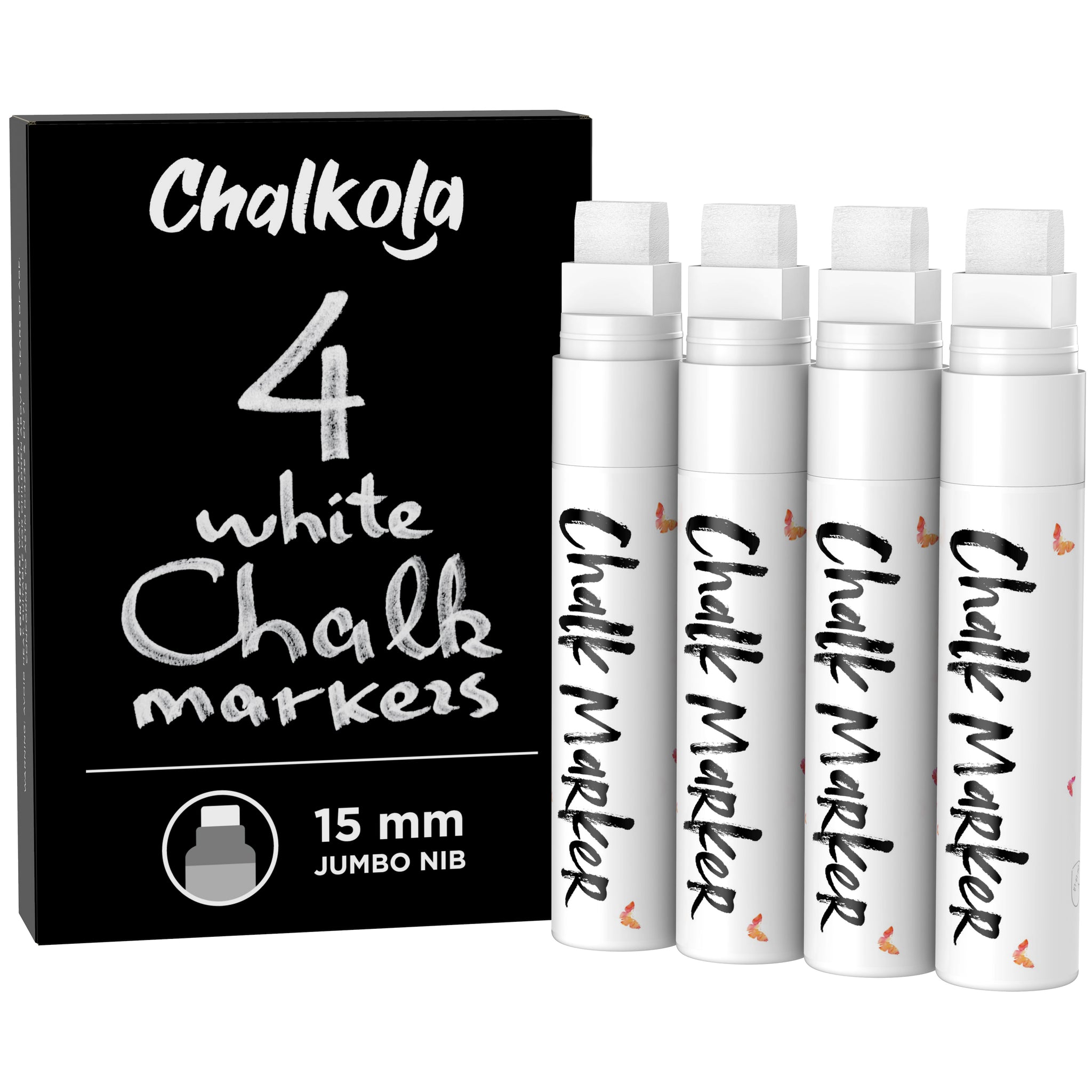 Chalkola White Chalk Markers - White Dry Erase Liquid Chalk Pens for  Chalkboard, Blackboard, Window, Bistro, Car Glass, Board, Signs - 1mm Extra  Fine Tip Chalkboard Chalk Markers - Yahoo Shopping