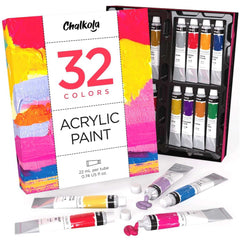 Miratuso 32 Colors 60ml Acrylic Pouring Paint Set Pre-Mixed, High